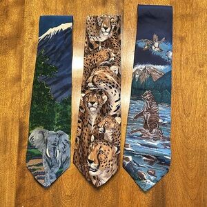 World Wildlife Fund Ducks Unlimited Men's Collection of 3 Ties